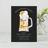 Invitation Boos and Brews Halloween Party (Debout devant)