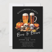 Invitation Boos and Brews Halloween Party (Devant)