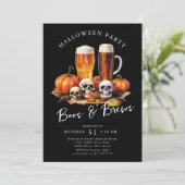 Invitation Boos and Brews Halloween Party (Debout devant)