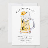 Invitation Boos and Brews Halloween Party (Devant)