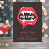 Invitation Boos & Booze Amusement Halloween 30e fête d'annive