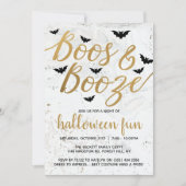 Invitation Boos & Booze Halloween Party (Devant)
