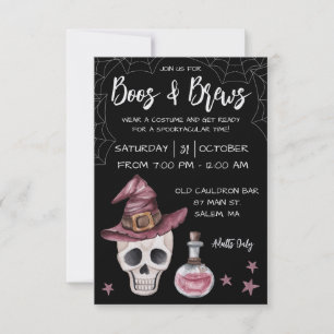 Invitation Boos & Brews Halloween Party