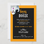 Invitation Boos et Booze Faboolly Adult Halloween Party (Dos)