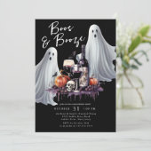 Invitation Boos et Booze Halloween Party (Debout devant)
