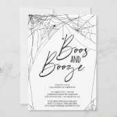 Invitation Boos et Booze Halloween Party (Devant)