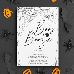 Invitation Boos et Booze Halloween Party