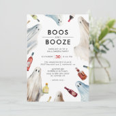 Invitation Boos fantômes et boze | Fun Adult Halloween Party (Debout devant)