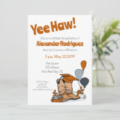 Invitation Boot de Casquette noir orange brûlé (Debout devant)