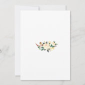 Invitation Boot florale Boho moderne fête d'anniversaire (Dos)