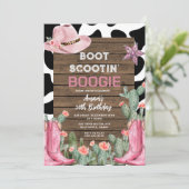 Invitation Boot Scootin' Boogie Cowgirl 30e anniversaire (Debout devant)
