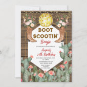 Invitation Boot Scootin' Boogie Disco Cowgirl 30e anniversair (Devant)