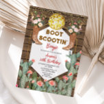 Invitation Boot Scootin' Boogie Disco Cowgirl 30e anniversair<br><div class="desc">EDITABLE Boot Scootin' Boogie Disco Cowgirl 30e Anniversaire Invitation Élégante Texas Cactus Bois Adulte Mexicaine Anniversaire Invitation Noël Ornement Floral Western Cowboy & Southwestern Anniversaire</div>