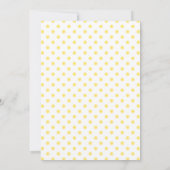 Invitation Bootie Call Whimsical Jaune Baby shower (Dos)