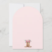 Invitation Boots and Bubbly Blush Pink Floral Bridal Shower (Dos)