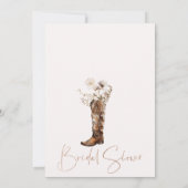 Invitation Boots beige Boho Brunch Fête des mariées Bubbly (Dos)