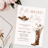 Invitation Boots beige Boho Brunch Fête des mariées Bubbly