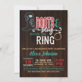 Invitation Boots & Bling avant l'invitation de l'anneau - Tur (Devant)
