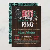 Boots & Bling avant l'invitation de l'anneau - Tur