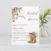 Invitation Boots Boho Fête des mariées fille (Debout devant)