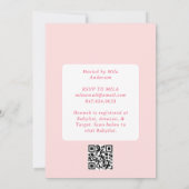 Invitation Boots & Bows Little Cowgirl Baby shower rose (Dos)