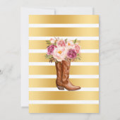 Invitation Boots Bubbles and Brews douche fleurs roses