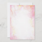 Invitation Boots & Bubbly Aquarelle Fête des mariées florale (Dos)