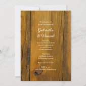 Invitation Boots Cowboy et dentelle Pays Mariage de l'Ouest (Dos)