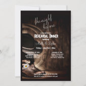 Invitation Boots de campagne, Casquette & Dîner de répétition (Devant)