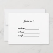 Invitation Boots de combat américains (Dos)