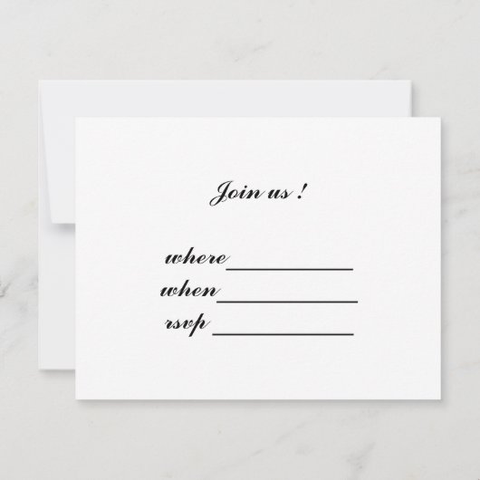 Invitation Boots de combat américains (Dos)