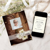 Invitation Boots de cowboy Daisies Célébration de la vie à l'