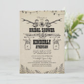 Invitation Boots de Cowboy Rustic Country Fête des mariées (Debout devant)