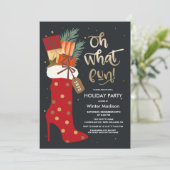 Invitation Boots de Stiletto de Noël (Debout devant)