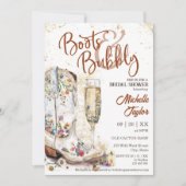 Invitation Boots et Bubbly Western Bride Wild West Country (Devant)