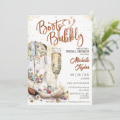 Invitation Boots et Bubbly Western Bride Wild West Country (Debout devant)