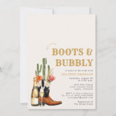 Invitation Boots et Fête des mariées Bubbly (Devant)