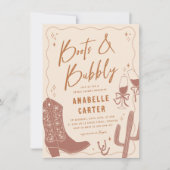 Invitation Boots et Fête des mariées Bubbly (Devant)