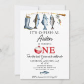 Invitation Boots Fishing Rod C'est O-Fish-AL 1er anniversaire (Devant)