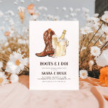 Invitation Boots & I Do Rustic Western Engagement Party<br><div class="desc">Boots & I Do Rustic Western Engagement Party Invitation</div>
