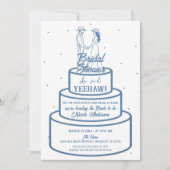 Invitation Boots Love & Buttercream Denim Western Bridal (Devant)