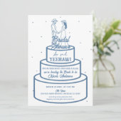 Invitation Boots Love & Buttercream Denim Western Bridal (Debout devant)