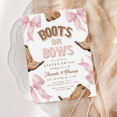 Invitation Boots or Bows Western Genre Reveve