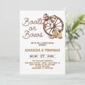 Invitation Boots or Bows Western Genre Reveve (Debout devant)