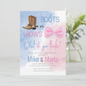 Invitation Boots ou Bows genre révéler l'invitation (Debout devant)