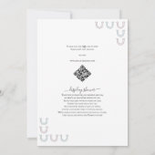 Invitation Boots ou Bows Pays Baby shower de révélation de ge (Dos)