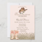 Invitation Boots Quinceañera (Devant)
