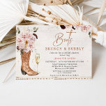 Invitation Boots rousses Brunch Fête des mariées Bubbly<br><div class="desc">Blush Rustic Boots Brunch Bubbly Bridal Shower Invitation Boots brunch et bubbly nuptiale invitation dans un style rustique avec une aquarelle faible arrière - plan et bordure décorative. Cette invitation rustique à la douche nuptiale de campagne comprend également une coupe de champagne et une direction calligraphie moderne.</div>