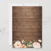 Invitation Boots rustiques Cowgirl Fête des mariées occidenta (Dos)