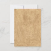 Invitation Boots rustiques Western Cowboy Graduation (Dos)